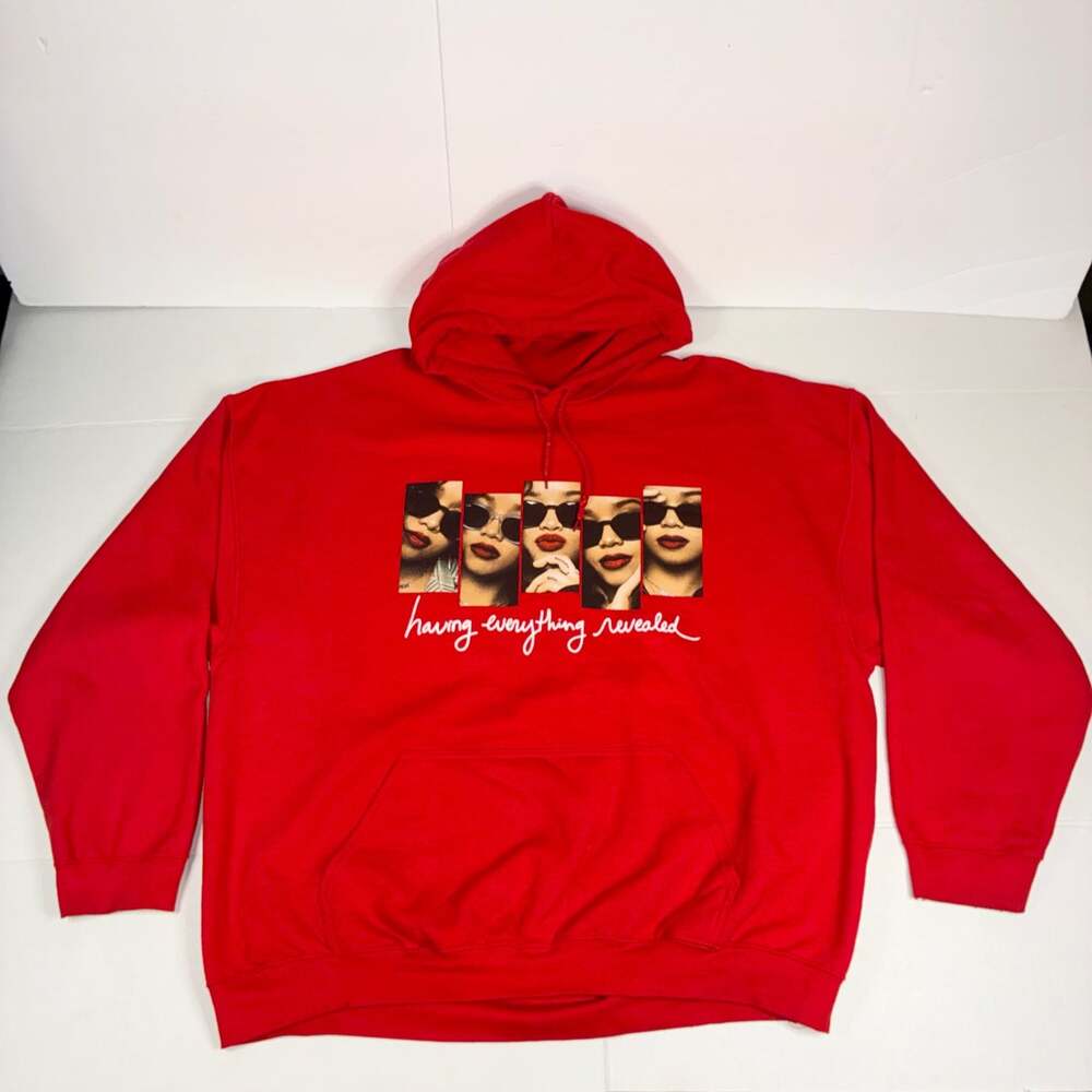 HER Having Everything Revealed Red Men Graphic Hoodie XL